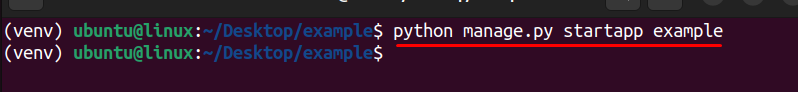 python start app