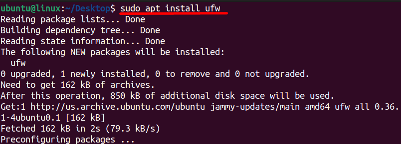 install UFW