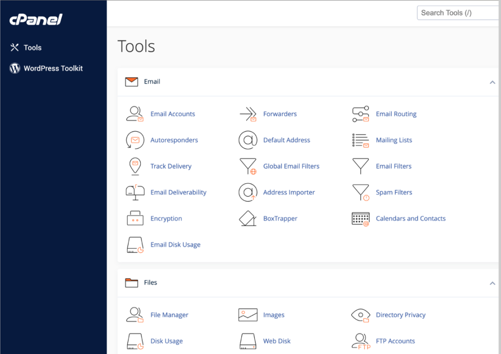 Configuring cPanel