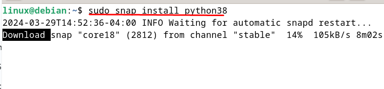 Install Python on Debian