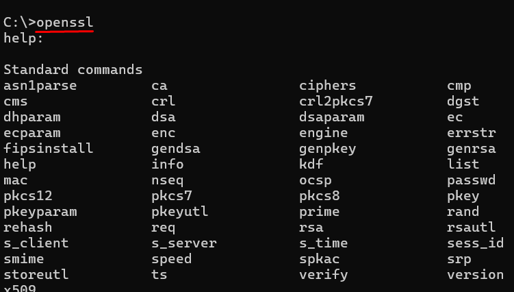 openssl commands