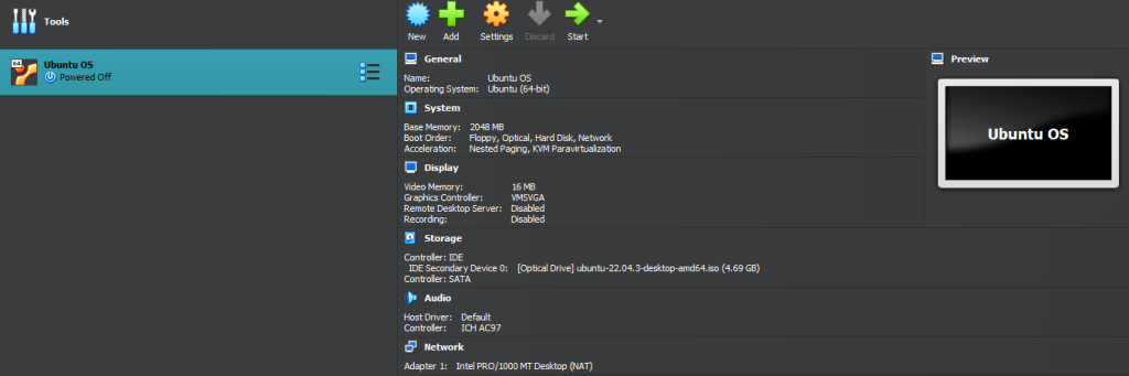 Guest OS vbox