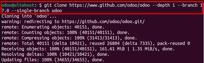 git clone
