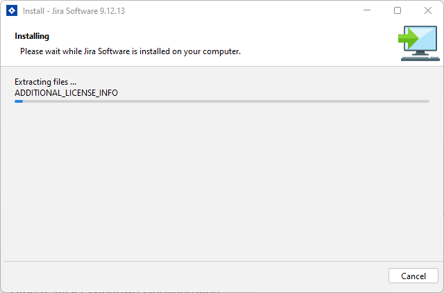start jira’s installation