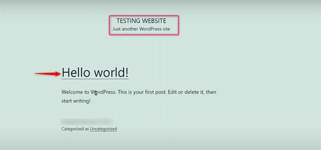 redirecting to the live website