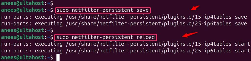 iptables-persistent