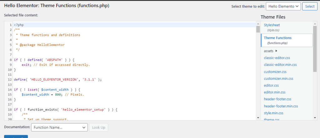 add code function.php