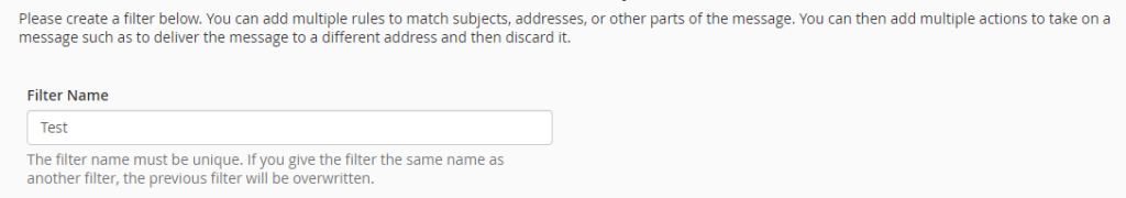 Filter name