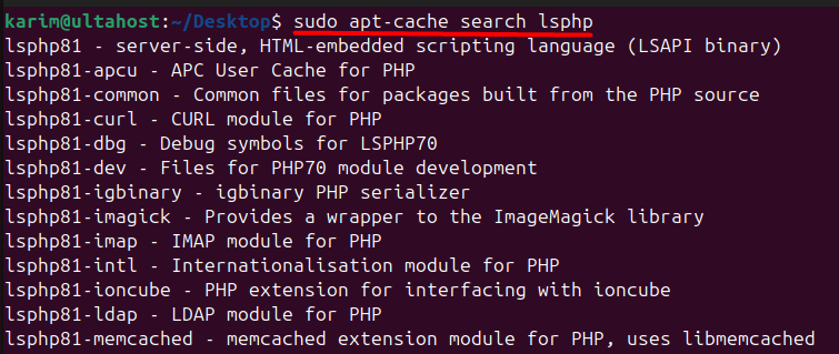 search lsapi