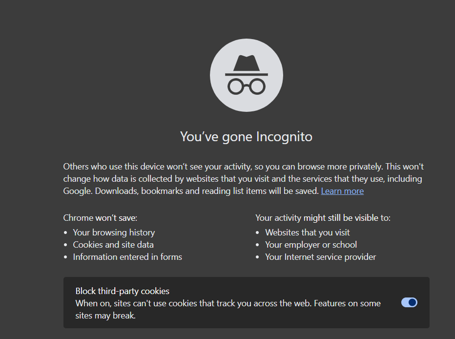 incognito