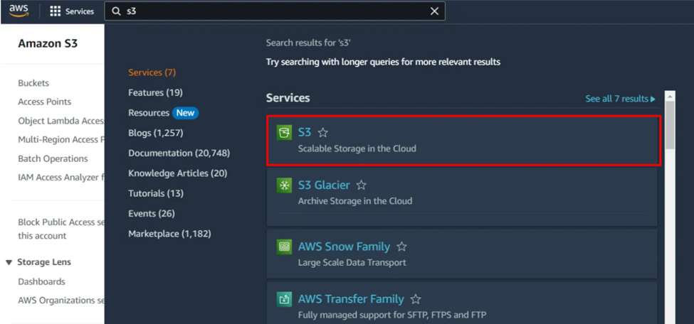amazon s3