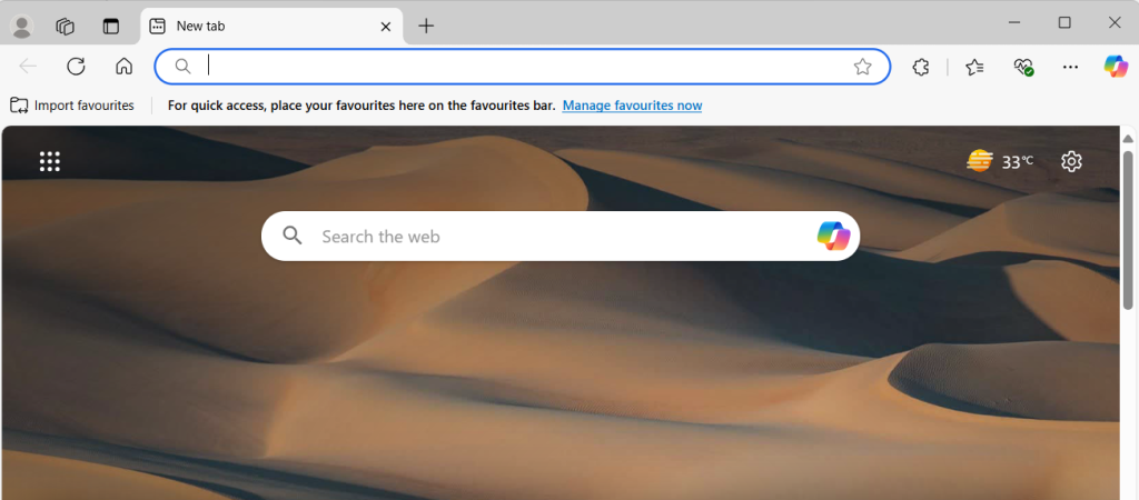 use new tab