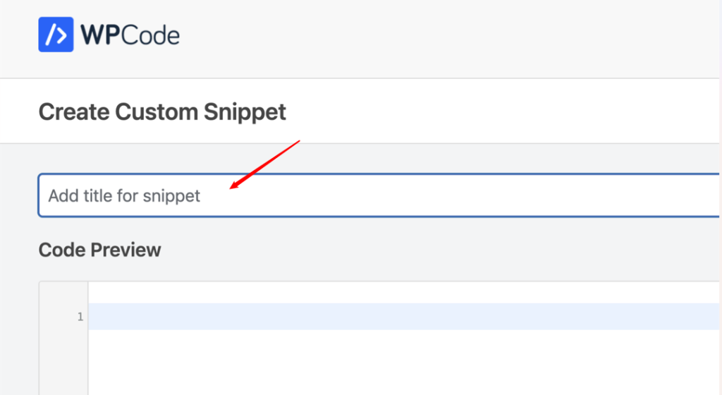 create custom snippet