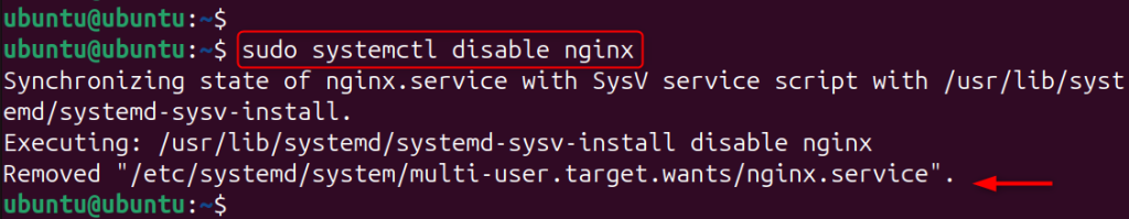 Disable a Service