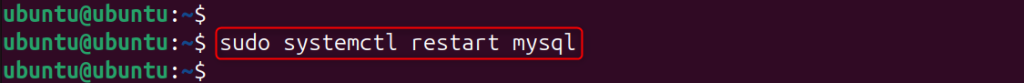 Restart MySQL Services