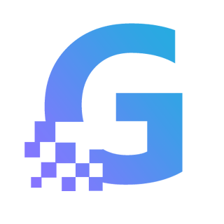 Gempixel logo in simple black and white design