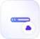 VPS hosting power and performance combined badge icon