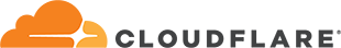 Cloudflare CDN logo on a blue background